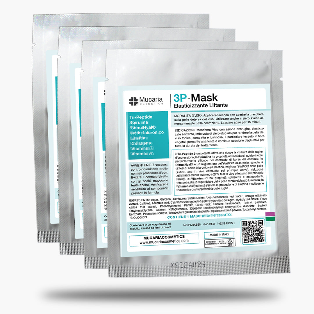 Maschera Viso - 3P Mask Elasticizzante Liftante - 4 unità