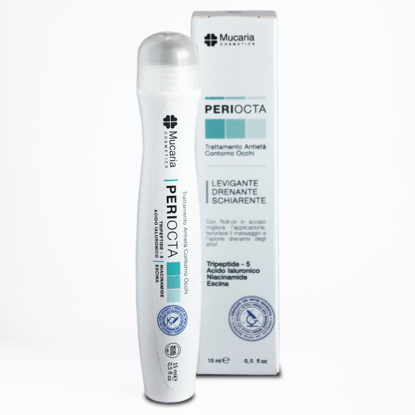 Periocta - Roll-on Trattamento Antietà Contorno Occhi con Peptidi Biomimetici